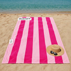 Toalla de playa grande de algodón 97% ALGODÓN 3% POLIÉSTER – XL 100x180cm Secado rápido, absorbente y ligera para piscina, playa y viajes. Diseños con estampado de rayas y tenis.