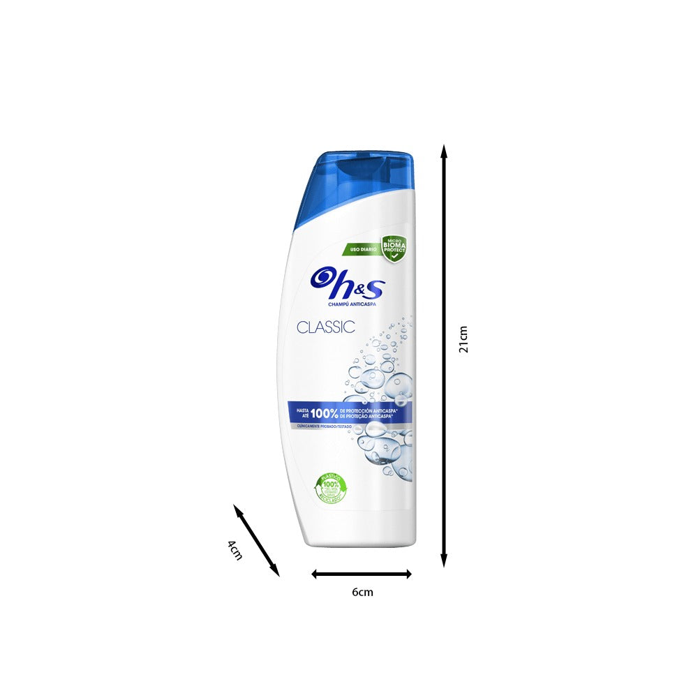 Pack Champús H&S Anticaspa HS (400ml)x2 – Protección Eficaz Contra la Caspa, Dermatológicamente Testado, Clínicamente Probado, Cuida tu Cabello y Cuero Cabelludo
