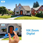 Cámara de Seguridad Exterior XIAOVV: Ofrece Versiones WiFi 2.4G o 4G LTE; Cámara PTZ con Zoom de 10x | Carga Solar | Rotación Horizontal de 355° y Rotación Vertical de 90° | Detección de Movimiento con IA, Área de Detección, Audio Bidireccional, Almacenam