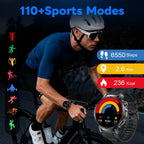 Reloj Inteligente LIGE para Hombres con Llamadas, Batería de 1000mAh/Linterna/Dos Cables de Carga, Pantalla HD Grande de 1.85 Pulgadas, Reloj de Fitness con 100+ Modos Deportivos, Monitor de Sueño IPX8 para Android e IOS