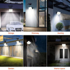 Luces solares LED para exterior 2 piezas | Jardín, pared y seguridad exterior