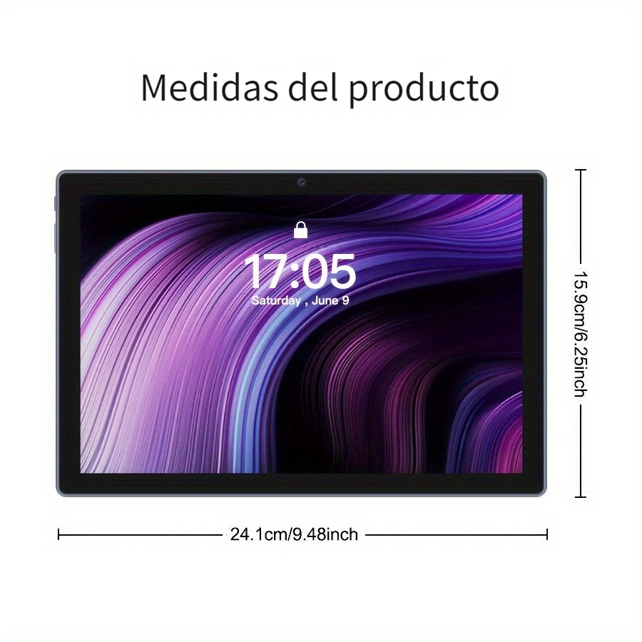 Tablet | Tablet de 10.1 pulgadas con sistema operativo Android 14, Tablet 2 en 1 con teclado, ratón, funda protectora, lápiz óptico, 64GB ROM +