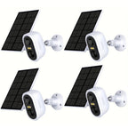 4pcs LaxiHub Cámara de Seguridad Inalámbrica FHD, Cámara Wi-Fi para Exteriores, Rastreo de Movimiento con IA, IP65, Visión Nocturna en Color, Audio Bidireccional para Seguridad de Bebés y Mascotas, Acceso Remoto por App, Almacenamiento en SD/Nube