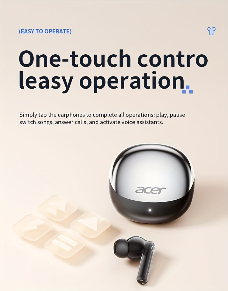 Auriculares Bluetooth Acer TWS in-ear con graves y baja latencia