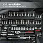 Kit de herramientas para taller 46 piezas | Reparación automoción montaje y bricolaje
