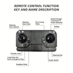 [ GD95 Dron Aéreo Profesional ] Diseño Plegable, Batería Dual de Larga Duración, Doble Cámara para Grabación, Mantenimiento de Altura y Giro de 360°, Ideal como Regalo de Navidad/Halloween o Cumpleaños para Novio