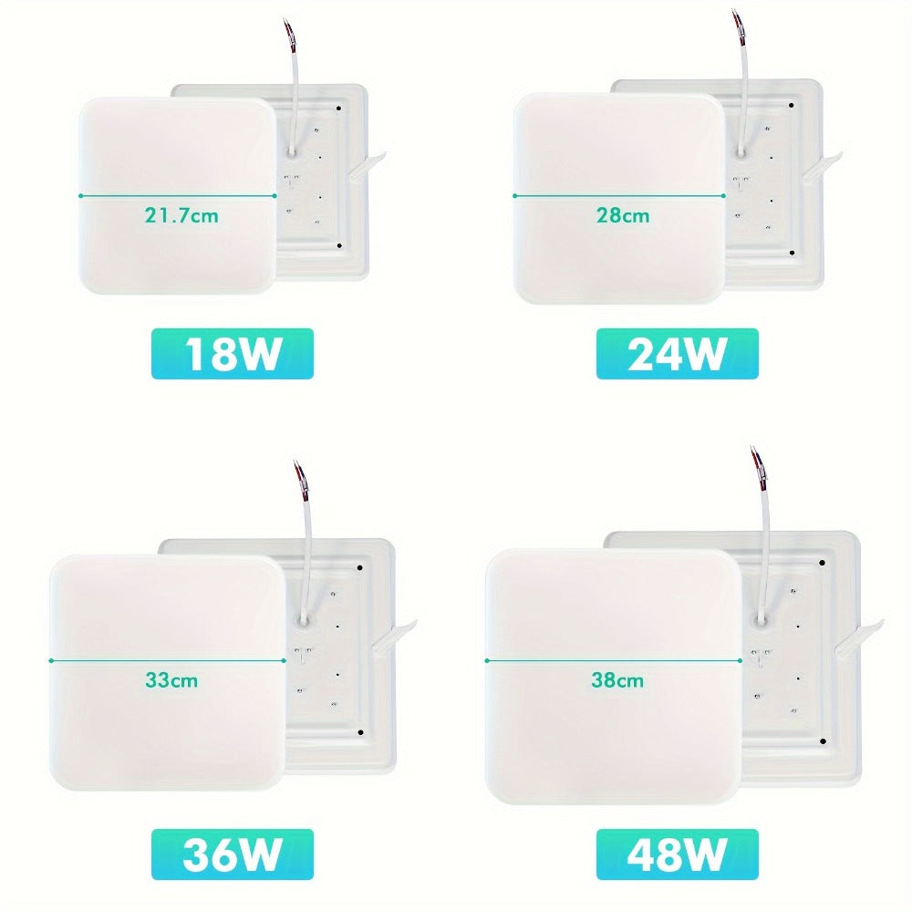 Panel LED de techo moderno de bajo perfil | Baño, cocina y dormitorio