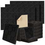 24/48/72 piezas Paneles Acústicos, 30x30x2.5 cm, Espuma 3D para Aislamiento Acústico, Paneles de Espuma Autoadhesivos para Absorción de Sonido, Reducción de Eco en Hogar, Oficina, Estudio de Podcast, Espuma para Aislamiento Acústico