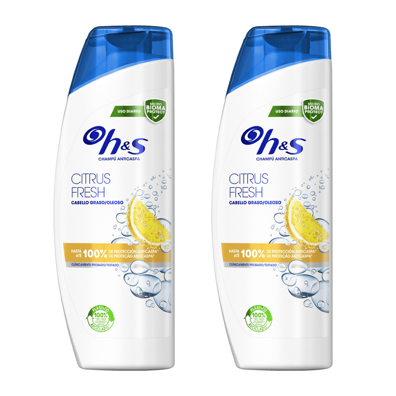 Pack Champús H&S Anticaspa HS (400ml)x2 – Protección Eficaz Contra la Caspa, Dermatológicamente Testado, Clínicamente Probado, Cuida tu Cabello y Cuero Cabelludo