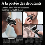 Kit de aseo eléctrico WEEME para hombre, , 3 piezas - Cortapelos + Recortador de barba + Máquina de afeitar eléctrica, carga USB, pantalla LCD de nivel de batería, ideal para peinado/afeitado/esculpir, uso en casa y viajes familiares en coche, regalo del