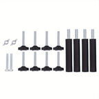 Soporte de Guitarra Multifunción 3 Plegado, Soporte para Múltiples Guitarras, Soporte Portátil Negro para Guitarra, Soporte de Exhibición Negro para Guitarra y Bajo, Estudio y Hogar (3 Guitarras)