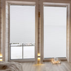 Estor enrollable | Persianas opacas plisadas con cordón Sekey para cubrir ventanas - Instalación sin taladro, estores enrollables de bloqueo con