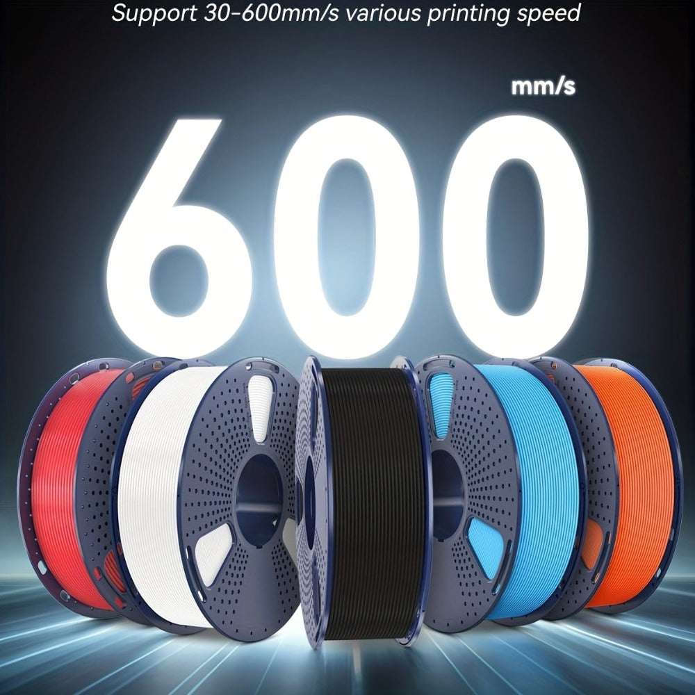 SUNLU Filamento PETG de Alta Velocidad, Filamento PETG para Impresión 3D, Menos Desprendimientos, Buena Adhesión de Capas, Alta Resistencia a la Tracción, Soporte para Impresión de Alta Velocidad de 50-600 mm/s, 3kg (6.6lbs)