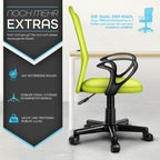 Silla de Oficina TRESKO® con Reposabrazos, Altura Ajustable Continua | Silla Giratoria de Malla Transpirable | Silla de Escritorio con Ruedas de Plástico Ligeras, Superficie Acolchada, Ajuste Ergonómico | Silla de Ordenador Ideal para Oficina en Casa, Hab