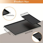 Alfombrilla de Café de Silicona 2 en 1 con Bordes Elevados y Diseño Antideslizante - Fácil de Limpiar, Duradera 59.94cm X 40.13cm para Máquinas de Café, Ideal para Uso en el Hogar y la Oficina, Accesorios para Barra de Café, Regalo Perfecto para Amantes d