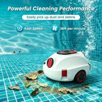 INSE Y10 Limpiador de Piscina Automático Inalámbrico - Seguro para Natación Familiar (Niños y Adultos), Cesta de Filtro de Gran Capacidad de 4.2L, IPX8, Succión de 21Kpa, Apto para Piscinas de 2.5M o Más Profundas, Autoparking, Imprescindible para la Limp