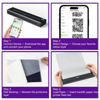 Impresora inalámbrica P90 de plantillas para tatuajes, máquina de tatuaje térmica con papel de plantillas, kit de impresora de tatuajes portátil compatible con teléfono, tableta y PC