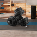 Par de mancuernas, cada una de 10 kg, pesas ajustables ideales para entrenamientos, fitness y levantamiento de pesas en casa tanto para hombres como para mujeres