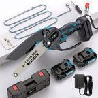 Motosierra Mini Inalámbrica de 6 pulgadas, Motosierra Eléctrica de Mano, Construcción Duradera, Motosierra Compacta, Sierra de Podado Portátil. Adecuada para Recortar Madera y Ramas, Mantenimiento de Jardines y Cuidado del Patio. Motosierra de Iones de Li