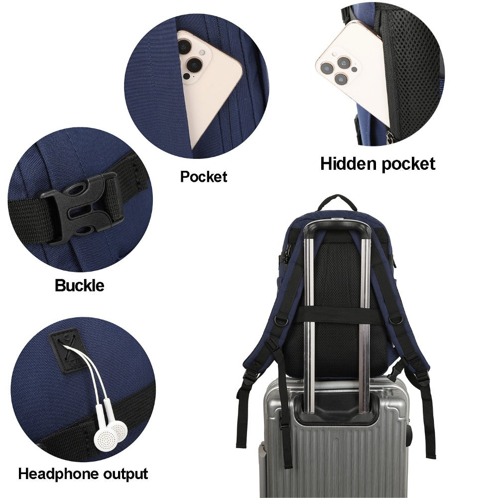 Mochila de cabina 40 x 20 x 25 cm (20 L) | Mochila ideal para viajes en avión | Mochila de cabina para hombre y mujer para el trabajo, viajes, senderismo y escuela
