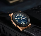 [I&W Carnival] Reloj Mecánico Deportivo de Moda para Hombres, Reloj Impermeable con Espejo de Zafiro Falso Luminoso, Regalos para Vacaciones