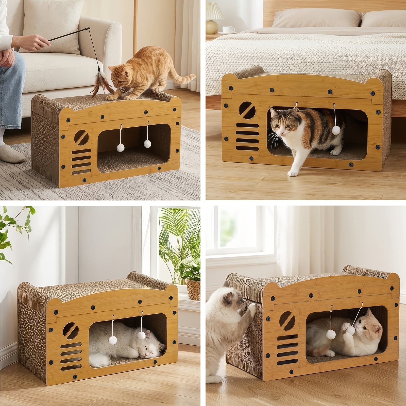 Árbol rascador para gatos 11 kg | Juego descanso escalada y cuidado de uñas
