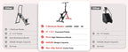 Esta versátil máquina de escalón ofrece funciones de esquí y escalada, es plegable para uso doméstico e incluye pedales anchos antideslizantes y manillares para mejorar la quema de grasa. Viene 90% preensamblada para una fácil configuración y se puede gua