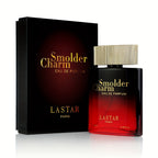 LASTAR Colonia para Hombres Ámbar y Especiado, Eau De Parfum Intenso con Acorde de Toffee y Madera de Ámbar, Mezcla de Cardamomo Vibrante con Acorde de Toffee, Infundido con Madera de Ámbar, Fragancia Sofisticada y Potente de Larga Duración. 100ml, Regalo