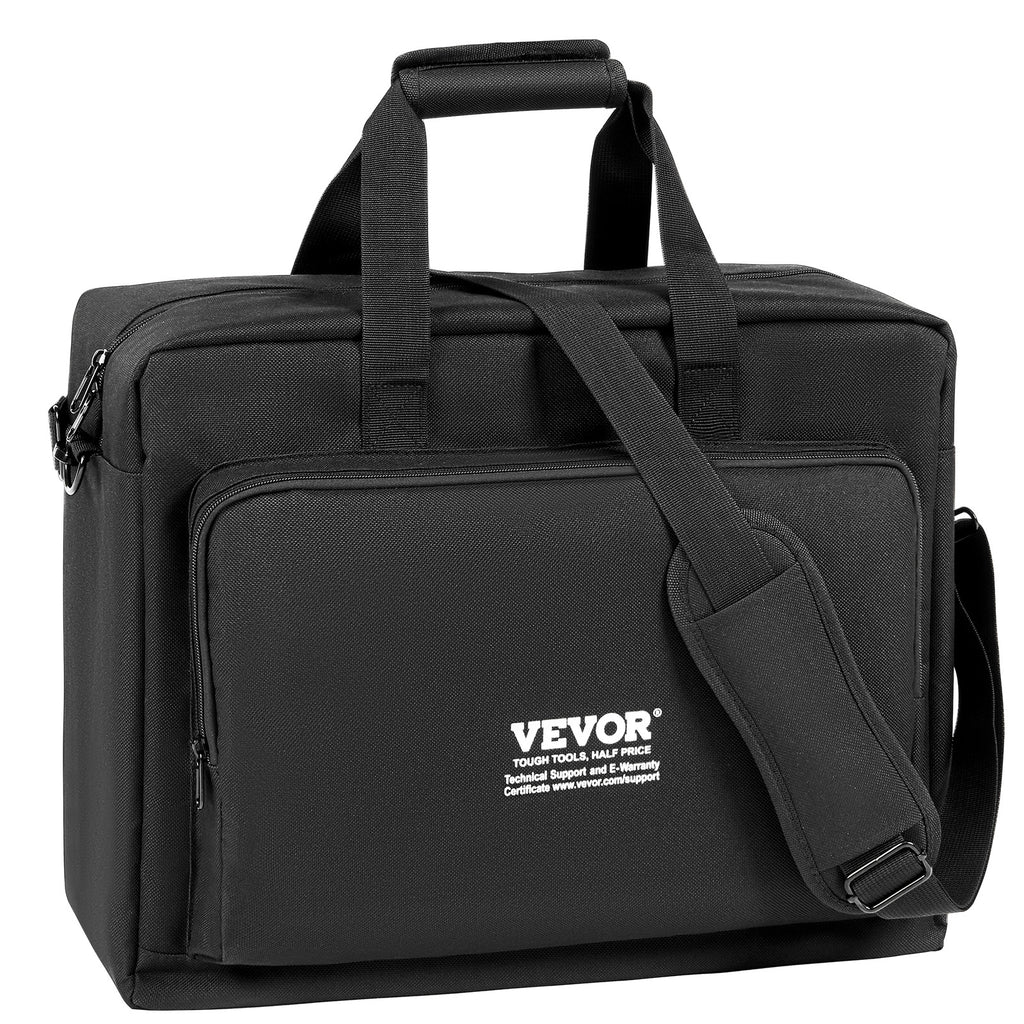 VEVOR Bolsa de Transporte para Mezclador de DJ Acolchada, Tela Oxford 1200D, Bolsa de Equipo para DJ con Bolsillo de Almacenamiento 4.92 ft Correa de Hombro Desmontable 0.39 in Acolchado, Estuche de Almacenamiento 19.29 x 8.66 x 15.34 in para Controlador