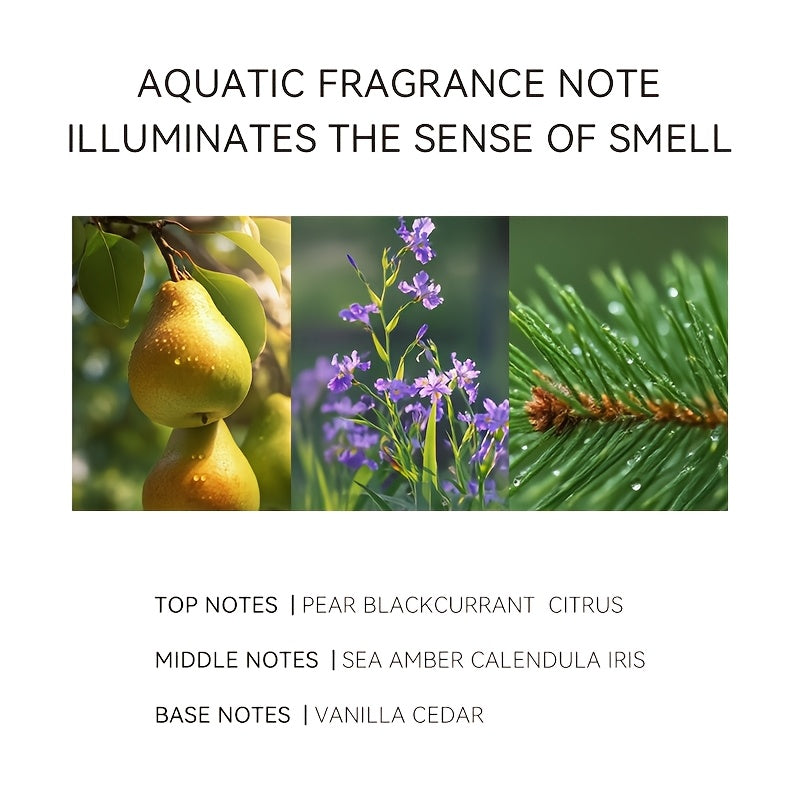 Perfume para hombre de 75ml (Diseño de Pagoda Dorada). Presenta notas de pera, orquídea y madera de cedro como la fragancia principal, con aroma de larga duración. Ideal para citas y fiestas, también es una opción de alta calidad para regalar en Navidad.