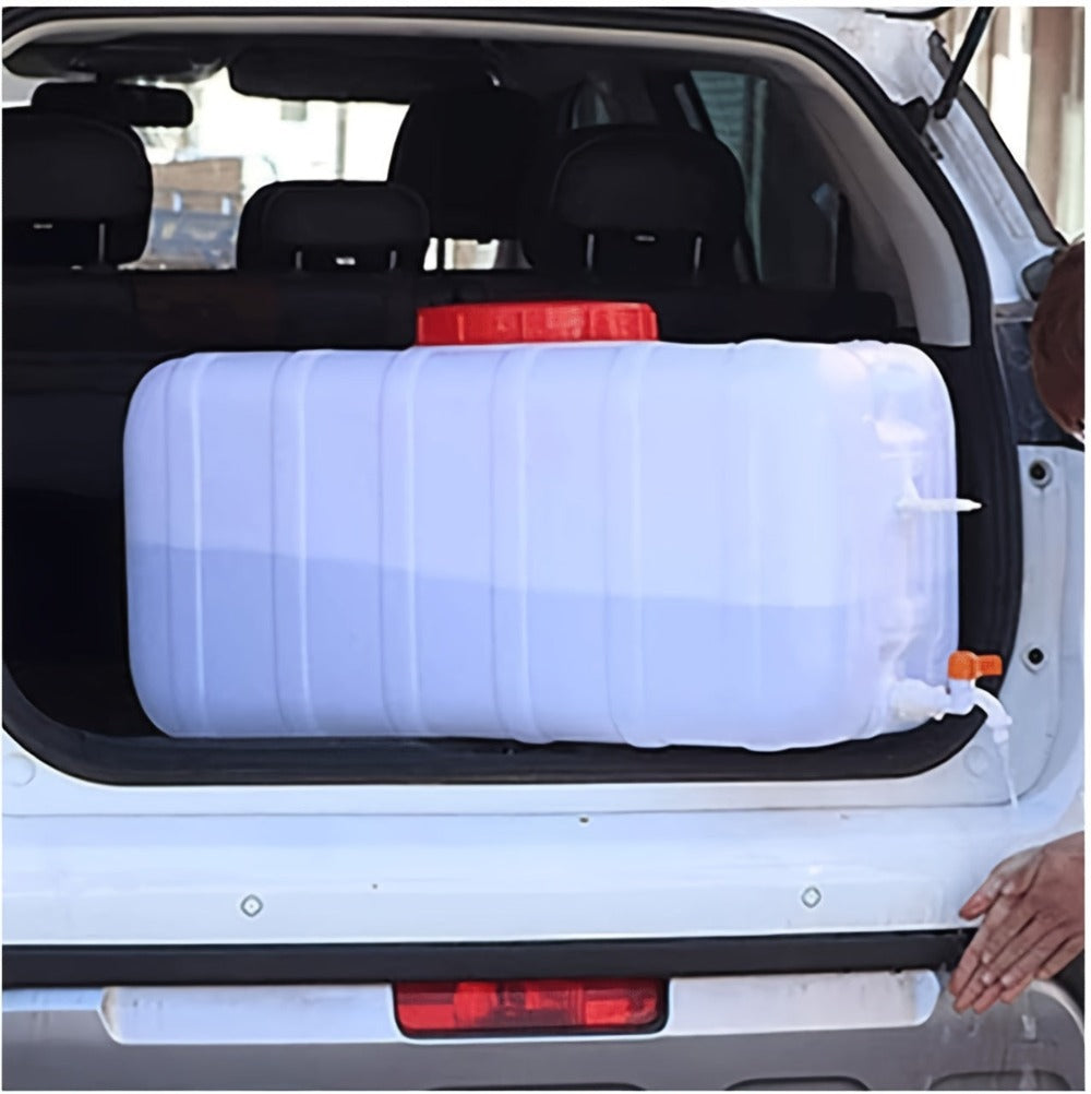 Tanque de agua de gran capacidad con grifo para uso doméstico y exterior 25L/50L/80L/110L/200L Cubo de almacenamiento de agua de plástico portátil y duradero