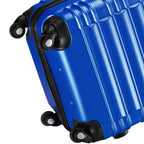 Conjunto PROVITERA de 4 Maletas Rígidas de ABS, Maleta Rígida S-M-L-XL con Asa Telescópica de Gel y 4 Ruedas de Rodadura Fácil, Trolley Ligero y Resistente al Viaje, Equipaje de Mano con Cerradura de Código, Mangos de Gel Ergonómicos, Ruedas Giratorias de