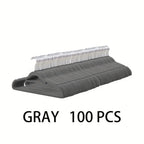 100 Perchas de Terciopelo, Perchas de Fieltro Delgadas y de Alta Calidad, Ganchos Giratorios de 360°, una Solución de Almacenamiento Elegante y Duradera para la Organización del Armario, Abrigos, Suéteres, Trajes, Perchas para Accesorios y Adiciones de Mo