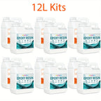 Kit FUNEPOXY 2L/4L/6L/8L/10/12L/14/16 Kits de Resina Epoxi - Kit de Resina y Endurecedor Cristalino, Recubrimiento de Fundición sin Burbujas para Mesas de Río, Fundición Artística, Proyectos de Joyería, Manualidades para Vasos, Moldes, Pintura Artística