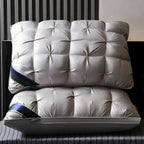 1/2 Piezas de Almohadas de Soporte para el Cuello para un Sueño Relajante, Suaves y Cómodas,Almohada Alta 900g Núcleo de Almohada para Dormir, Absorbe la Humedad y es Transpirable, Adecuadas para Dormitorio, Sala de Estar, Decoración del Hogar