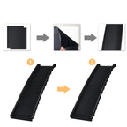 Rampa para perros plegable de plástico, escaleras para mascotas, rampa de acceso antideslizante con topes de goma hasta 90 kg, 156 x 40 cm, negra