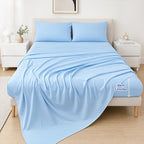 Sábana bajera ajustada fresca de verano - Suave con la piel y transpirable, que absorbe la humedad, protector de colchón acolchado antideslizante con elástico de 360°, resistente a las arrugas, a la decoloración y al encogimiento, lavable a máquina (funda