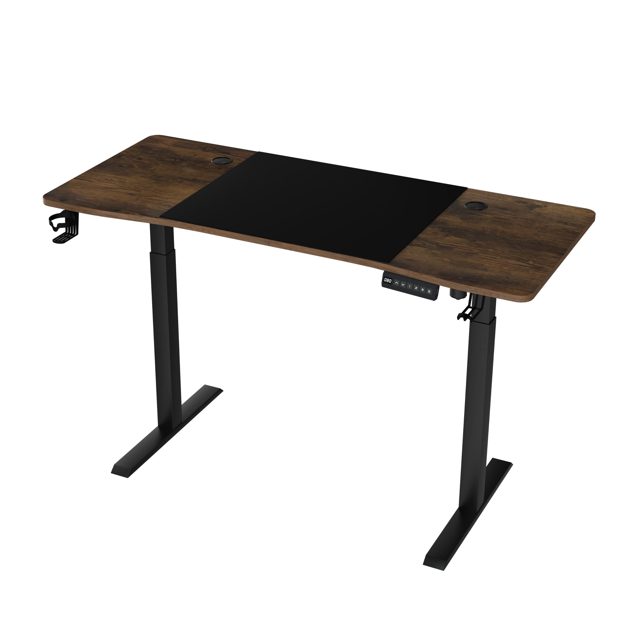 Escritorio Elevable Ajustable en Altura 120/140/160Cm X 60Cm con Función de Memoria, Puerto Tipo-C, Portavasos y Gancho para Auriculares, para Oficina en Casa/Gaming, Escritorio Elevable Eléctrico, Escritorio para Computadora de Oficina/Gaming para Hogar/