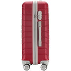 PROVITERA Conjunto de 4 maletas rígidas de ABS con estuche de belleza, maleta con asa telescópica y ruedas fáciles de rodar, carrito con cerradura y candado de código, equipaje de mano con diseño moderno ultra resistente