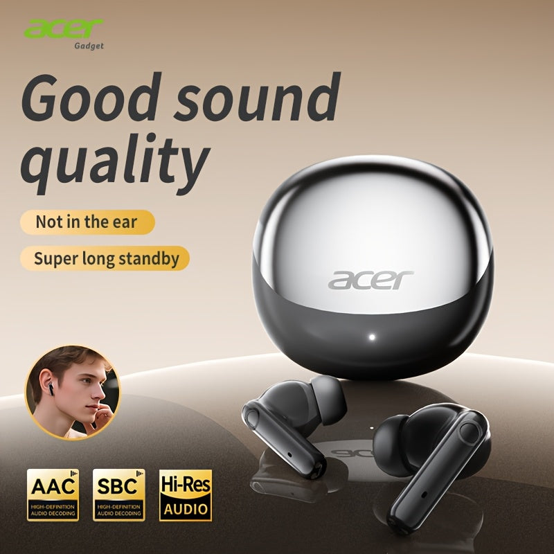 Auriculares Bluetooth | Auriculares inalámbricos Acer OHR546, estéreo, graves profundos, baja latencia en llamadas, uso cómodo (estudio