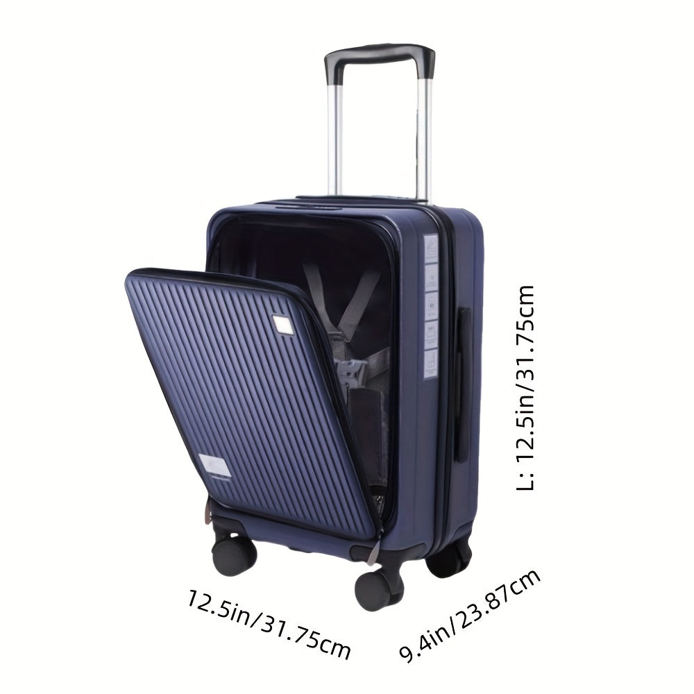 Maleta de Viaje Expandible ABS para PC con Tapa Abatible y Cierre TSA, Spinner, Rígida y Ligera para Llevar a Bordo