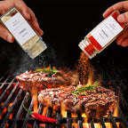 15/24/36 frascos para especias con papel de etiqueta y tapa, 4 oz, botellas vacías para especias con embudo plegable, recipientes de vidrio para condimentos, frascos de almacenamiento, accesorios de cocina para restaurantes comerciales, frascos para condi