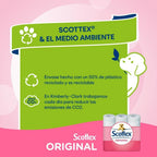 Scottex Papel Higiénico, Rollos De Dos Capas Que Proporcionan El Equilibrio Correcto De Suavidad Y Resistencia