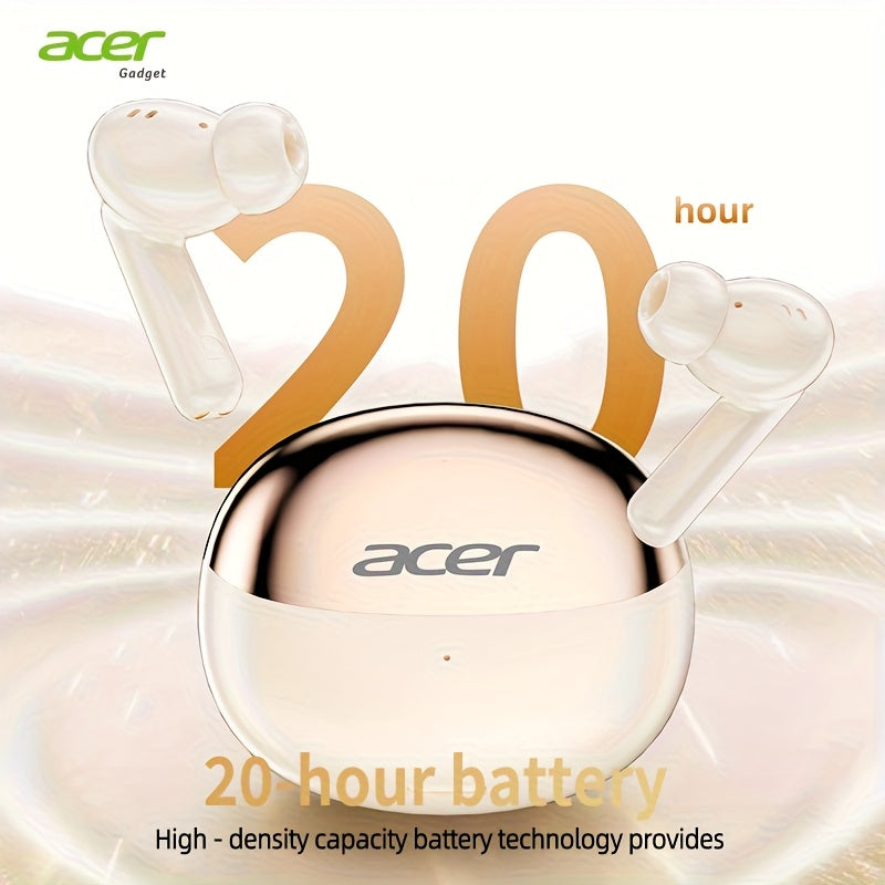 Auriculares Bluetooth | [Acer OHR546] Auriculares inalámbricos TWS: con cancelación de ruido para llamadas, deportes y correr, diseño
