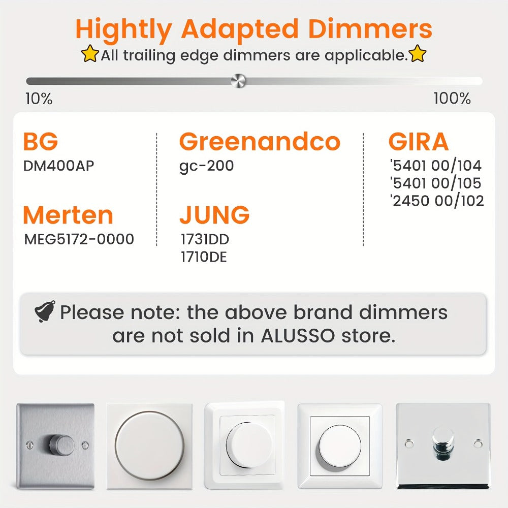 Foco LED empotrable regulable 6pcs | Dormitorio salón cocina y pasillo