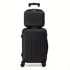 Maletas de Viaje 2 Piezas con Ruedas Giratorias, Ligero y Aprobado para Aerolíneas, Carcasa Dura ABS, Tamaño 12"+20", Set de Equipaje de Mano