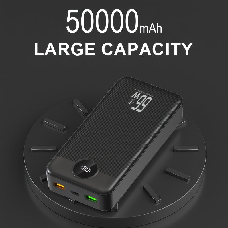Power bank para carga durante viajes y uso diario | 50000 mAh y 66 W