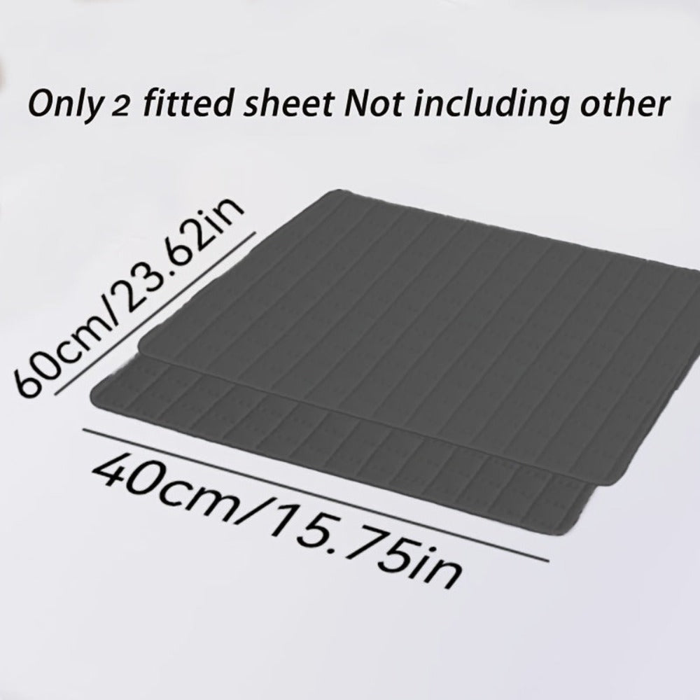 2 protectores de colchón impermeables, sábanas suaves y cómodas con bolsillos profundos para una excelente transpirabilidad. Para todas las estaciones. Adecuado para dormitorios, hoteles, ropa de cama de dormitorios, (fundas de almohada y rellenos de almo