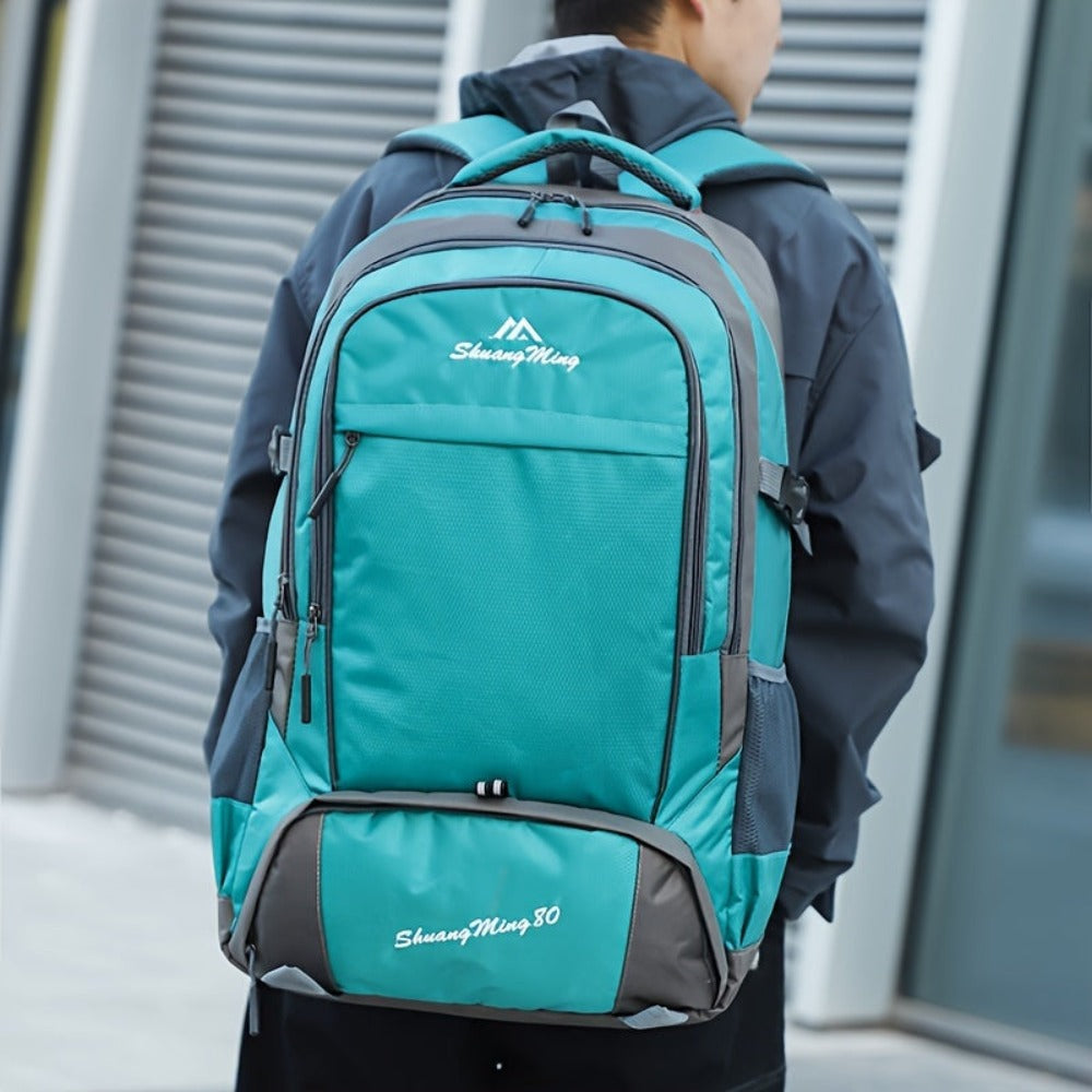 1pc Mochila de Viaje Multifuncional para Exteriores de Gran Capacidad de 80L para Hombres y Mujeres, Camping, Senderismo, Bolso de Hombro Doble