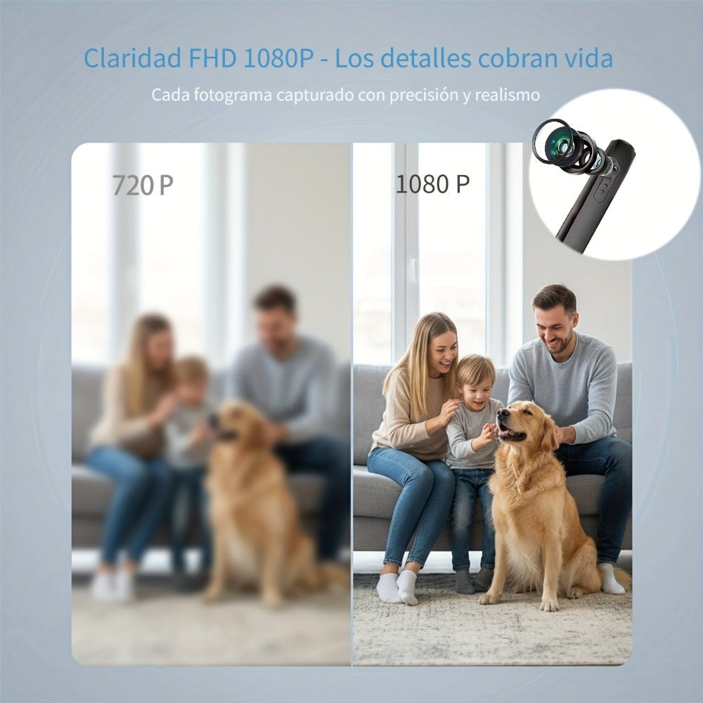 Cámara Portátil Tipo Lápiz 1080P, Recargable y Fácil de Transportar, Ideal para Grabar Reuniones, Conferencias y Clases. Perfecta para Empleados, Estudiantes y Periodistas